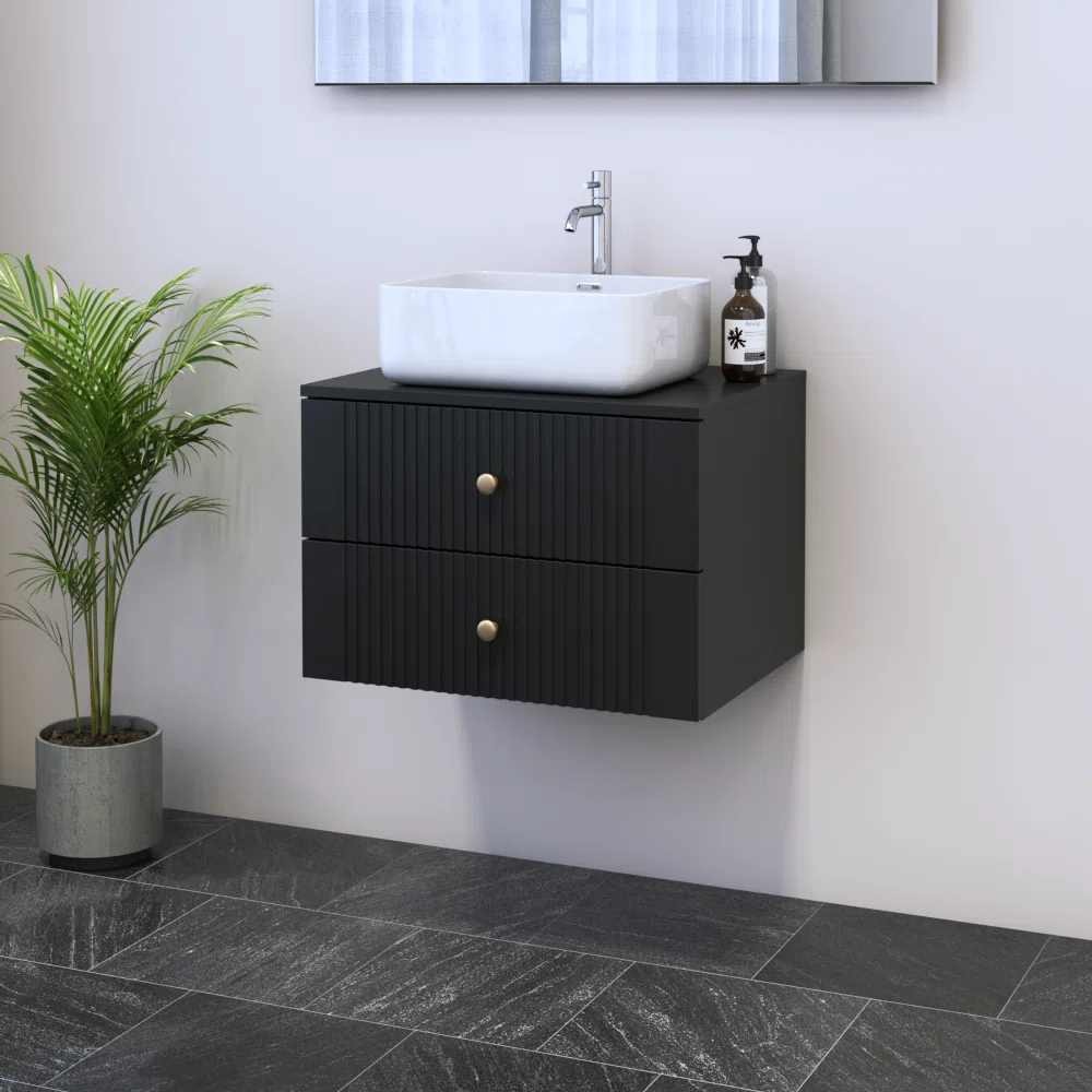 Borneo Wastafel Minimalis 2 Laci Cat Duco1