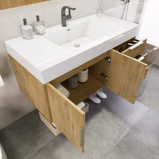 CANDRA Wastafel Cabinet Laci Plywood Minimalis Terbaru