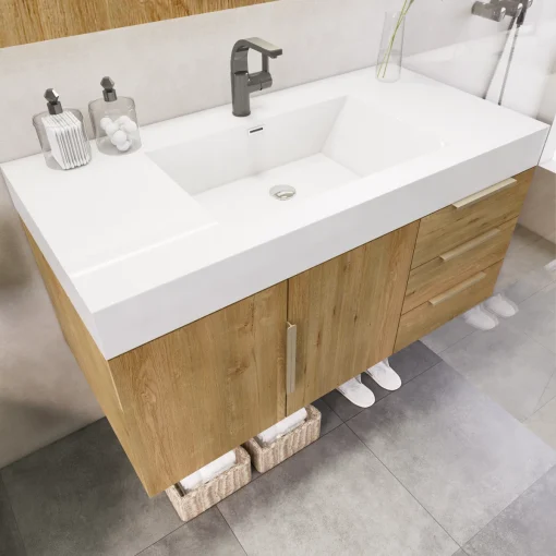 CANDRA Wastafel Cabinet Laci Plywood Minimalis Terbaru