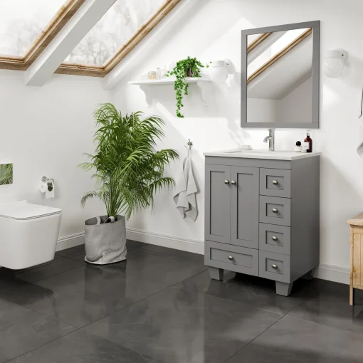 Curio Wastafel Cabinet Laci Desain Minimalis Cat Duco