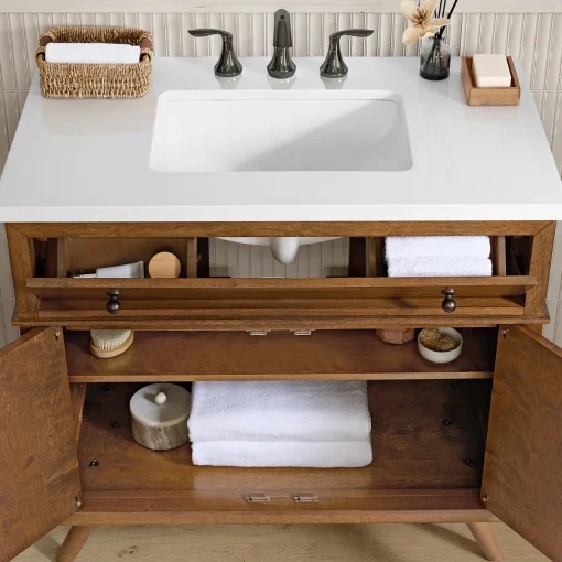 DANISH Wastafel Kabinet Retro Kayu Jati Minimalis Modern