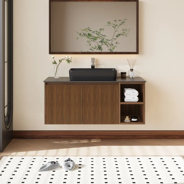 Daxia Wastafel Cabinet Minimalis Bahan Kayu Jati