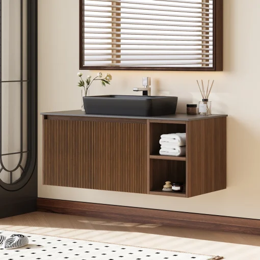 DAXIA Wastafel Cabinet Minimalis Bahan Kayu Jati