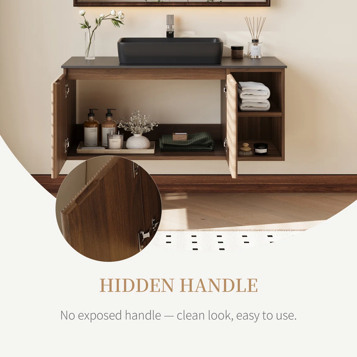 Daxia Wastafel Cabinet Minimalis Bahan Kayu Jati3