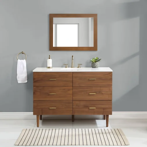 DONDI Wastafel Cabinet Retro Laci Kayu Jati Minimalis