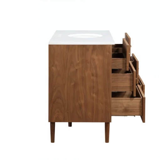 DONDI Wastafel Cabinet Retro Laci Kayu Jati Minimalis