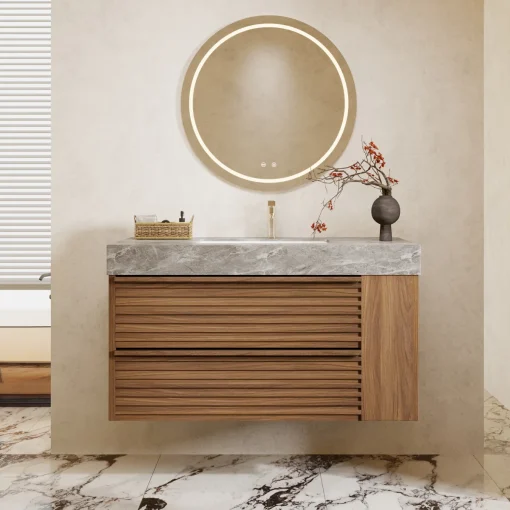 FANZO Wastafel Cabinet Serbaguna Kayu Jati Minimalis