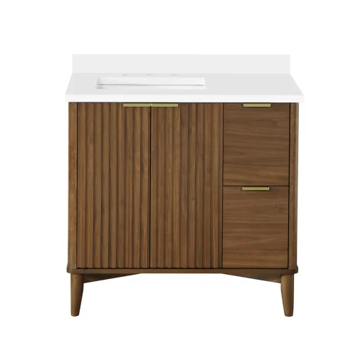 Gabi Wastafel Kabinet 2 Pintu Laci Kayu Jati Minimalis