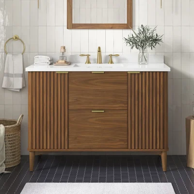 Gabi Wastafel Kabinet Serbaguna Kayu Jati Minimalis
