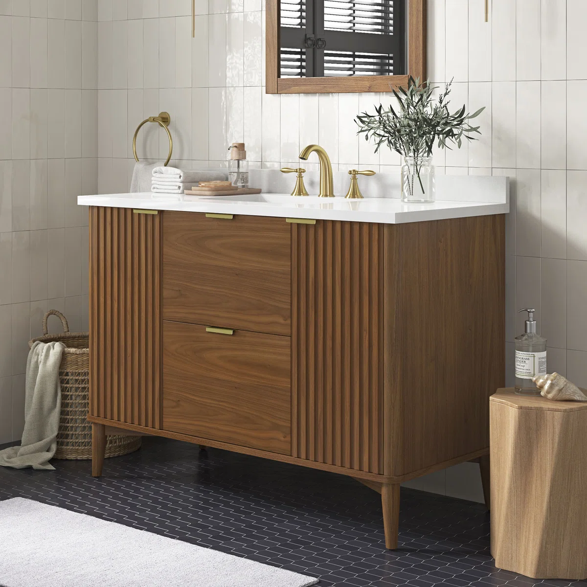 Gabi Wastafel Kabinet Serbaguna Kayu Jati Minimalis1