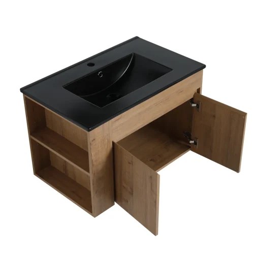 KALIA Wastafel Kabinet Kayu Jati Minimalis Modern Terbaru
