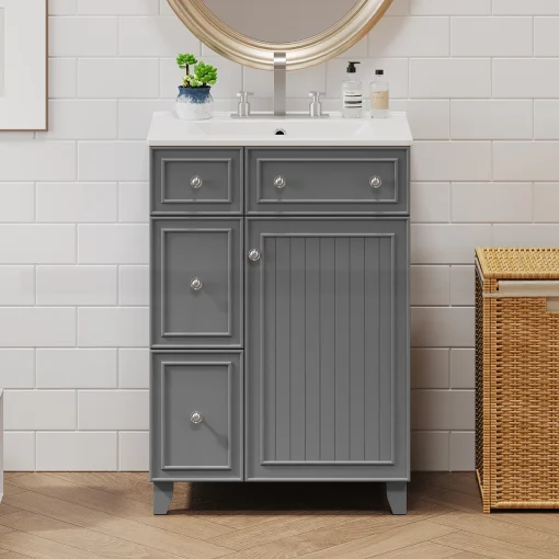 KAZIO Wastafel Cabinet Serbaguna Cat Duco Minimalis