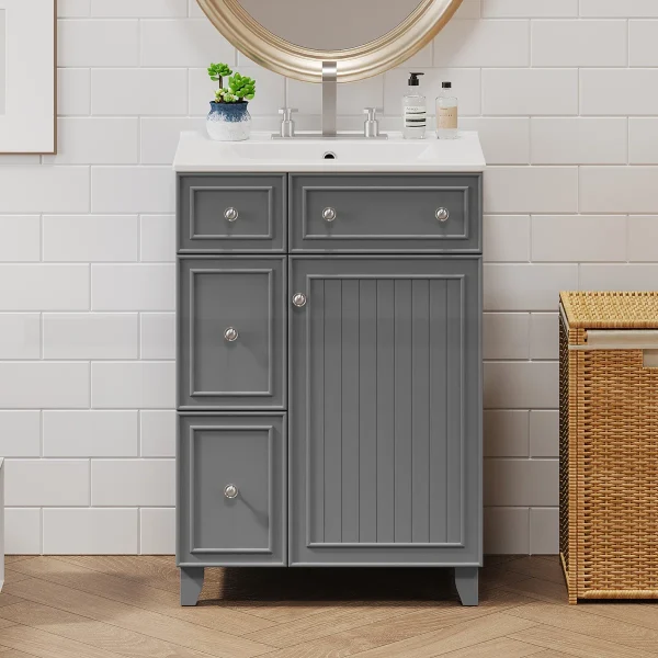 Kazio Wastafel Cabinet Serbaguna Cat Duco Minimalis