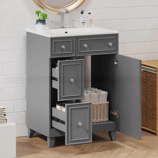 KAZIO Wastafel Cabinet Serbaguna Cat Duco Minimalis