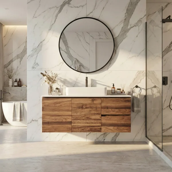 Kenzo Wastafel Cabinet Serbaguna Kayu Jati Minimalis