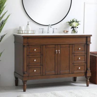 Lington Wastafel Kabinet Serbaguna Kayu Jati Minimalis