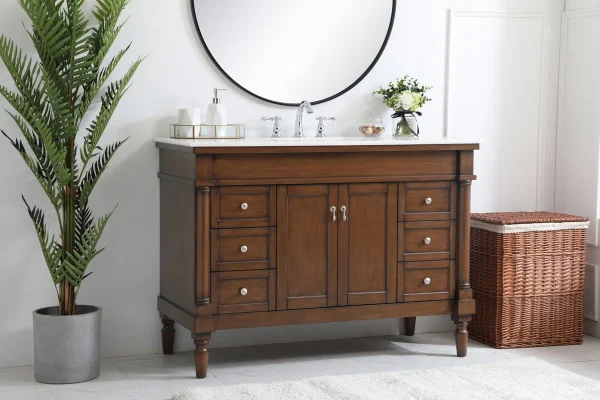 Lington Wastafel Kabinet Serbaguna Kayu Jati Minimalis