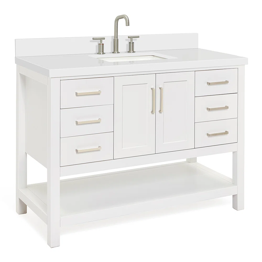 Loki Wastafel Cabinet Cat Duco Putih Desain Minimalis2