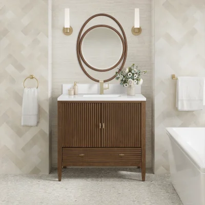 Mirin Wastafel Cabinet Laci Minimalis Kayu Jati