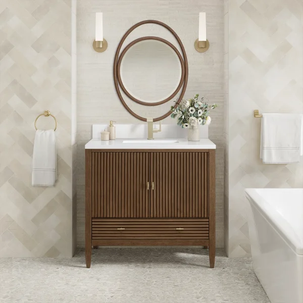 Mirin Wastafel Cabinet Laci Minimalis Kayu Jati
