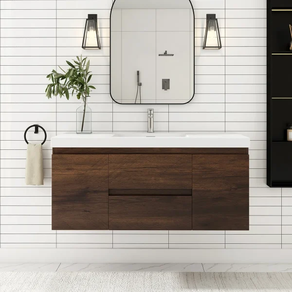 Moreno Wastafel Cabinet Serbaguna Minimalis Kayu Jati