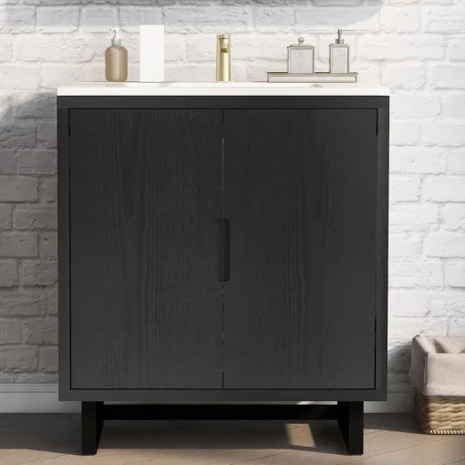 REIKA Wastafel Cabinet 2 Pintu Plywood Minimalis