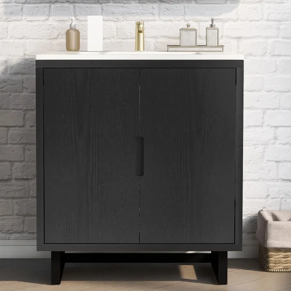 Reika Wastafel Cabinet 2 Pintu Plywood Minimalis