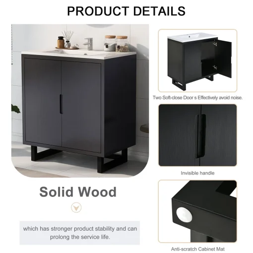 REIKA Wastafel Cabinet 2 Pintu Plywood Minimalis
