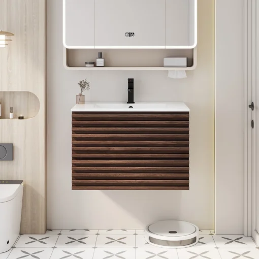 SHAREN Wastafel Cabinet Laci Kayu Jati Minimalis Modern