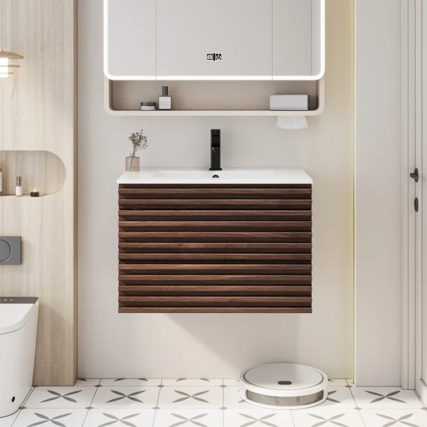 Sharen Wastafel Laci Kayu Jati Minimalis Modern
