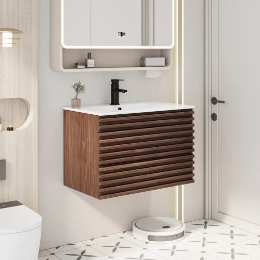 SHAREN Wastafel Cabinet Laci Kayu Jati Minimalis Modern