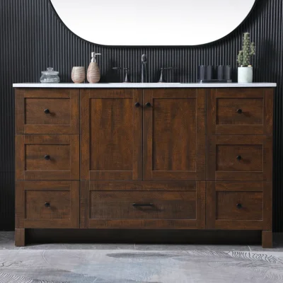 Soma Wastafel Cabinet Drawer Laci Kayu Jati Minimalis