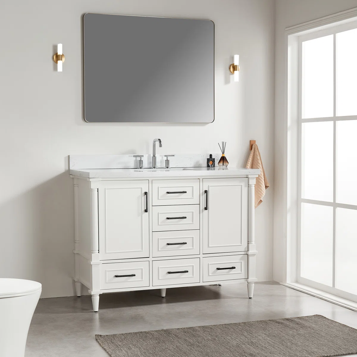 Sonia Wastafel Cabinet Serbaguna Cat Duco Minimalis1