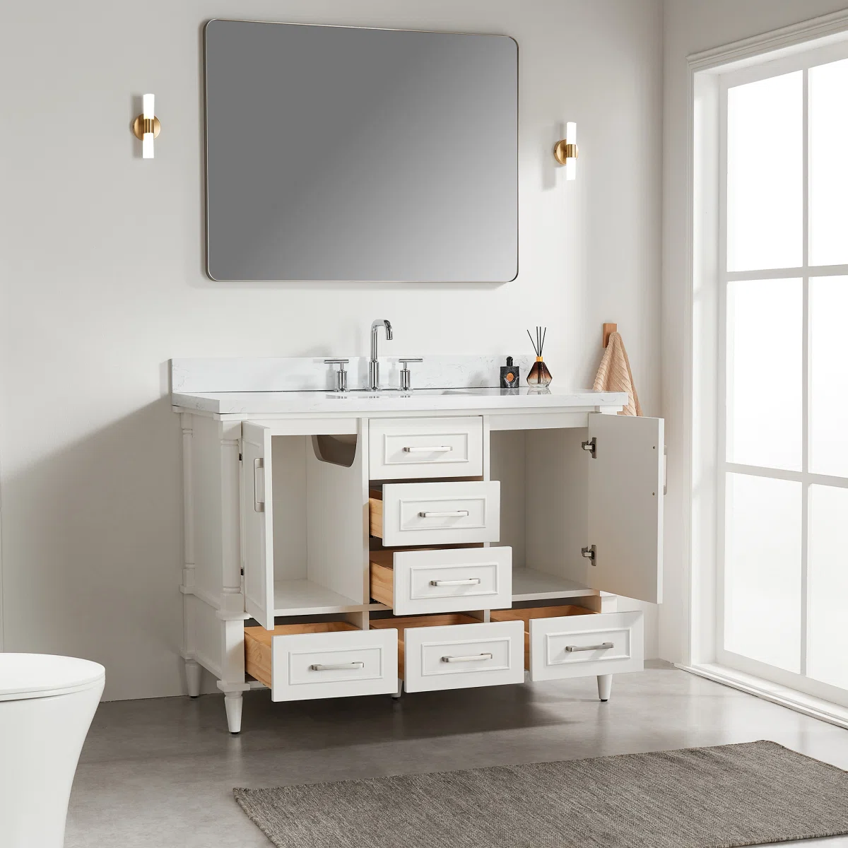 Sonia Wastafel Cabinet Serbaguna Cat Duco Minimalis3