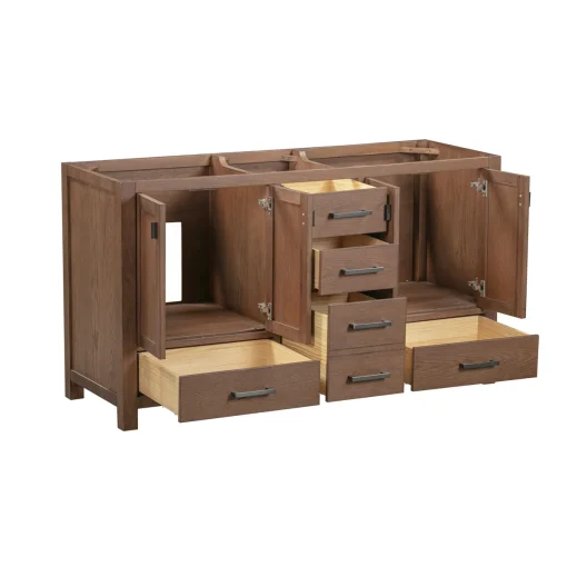 SORA Wastafel Cabinet Desain Minimalis Kayu Jati Solid