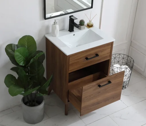 STEFAN Wastafel Kabinet Kaki Retro Kayu Jati Minimalis