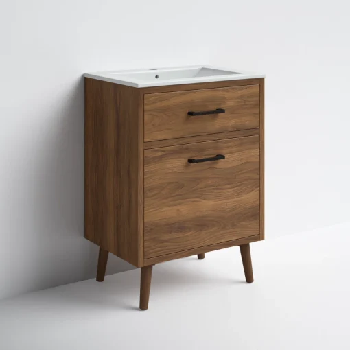 STEFAN Wastafel Kabinet Kaki Retro Kayu Jati Minimalis