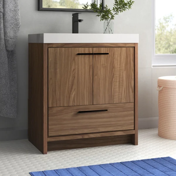 Tarka Wastafel Cabinet 2 Pintu Laci Desain Minimalis