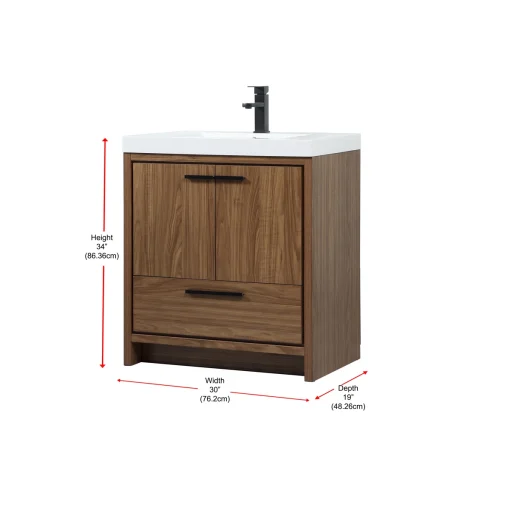 TARKA Wastafel Cabinet 2 Pintu Laci Desain Minimalis
