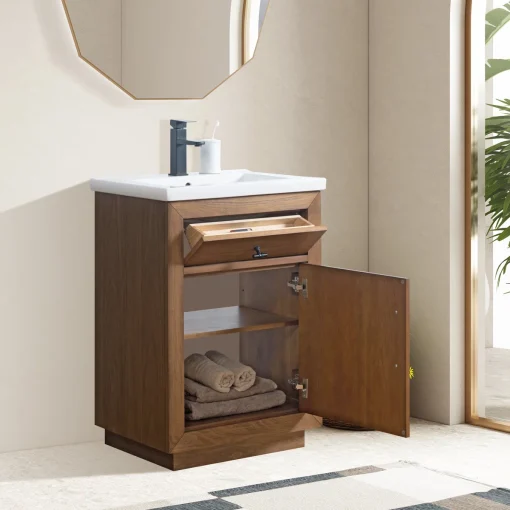VIOLA Wastafel Kabinet 1 Pintu Minimalis Modern Kayu Jati
