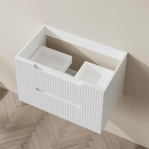 YOLAN Wastafel Cabinet Gantung 2 Drawer Cat Duco Minimalis