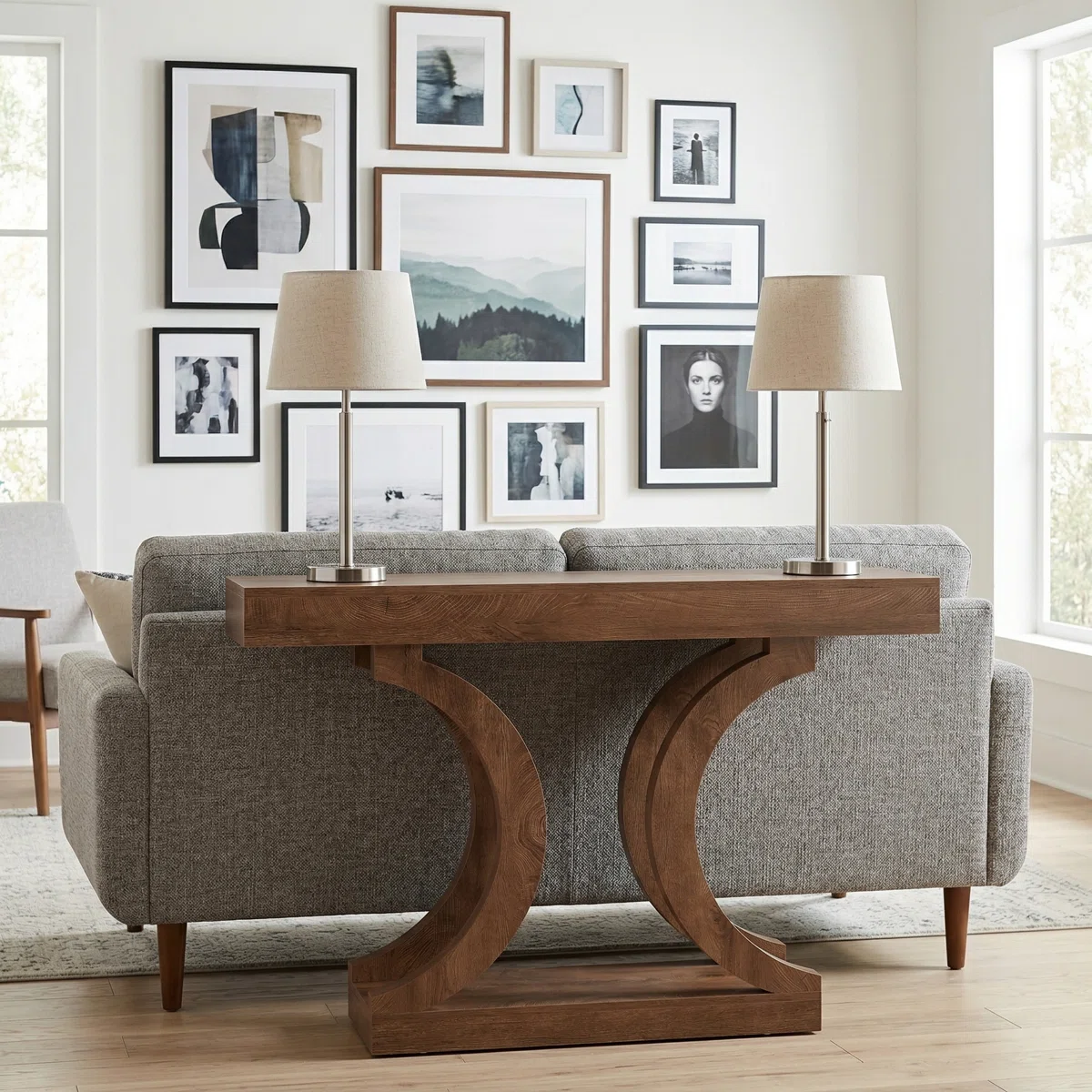 Abira Meja Konsol Kayu Jati Solid Model Minimalis3