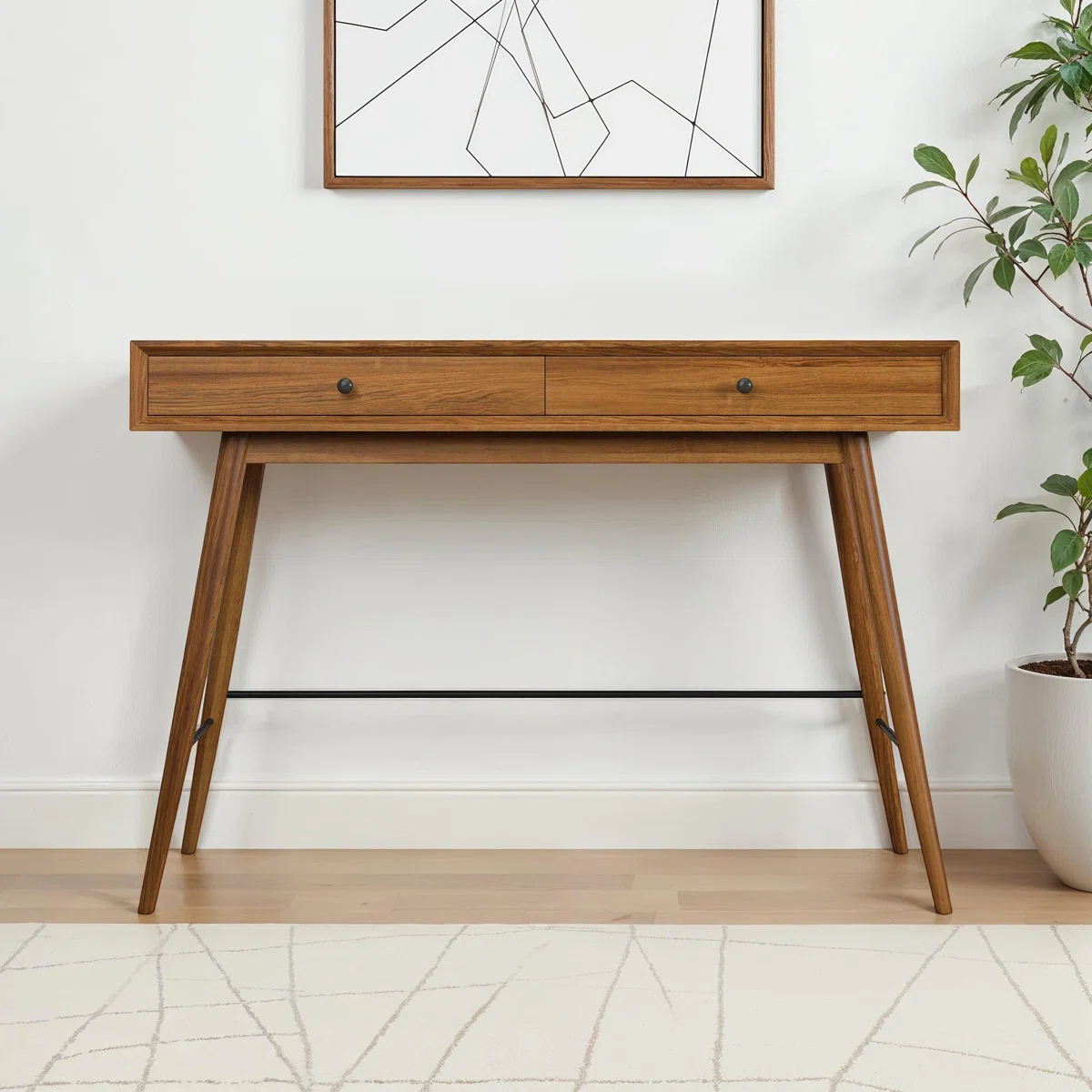 Andersen Meja Konsol Laci Kayu Jati Minimalis