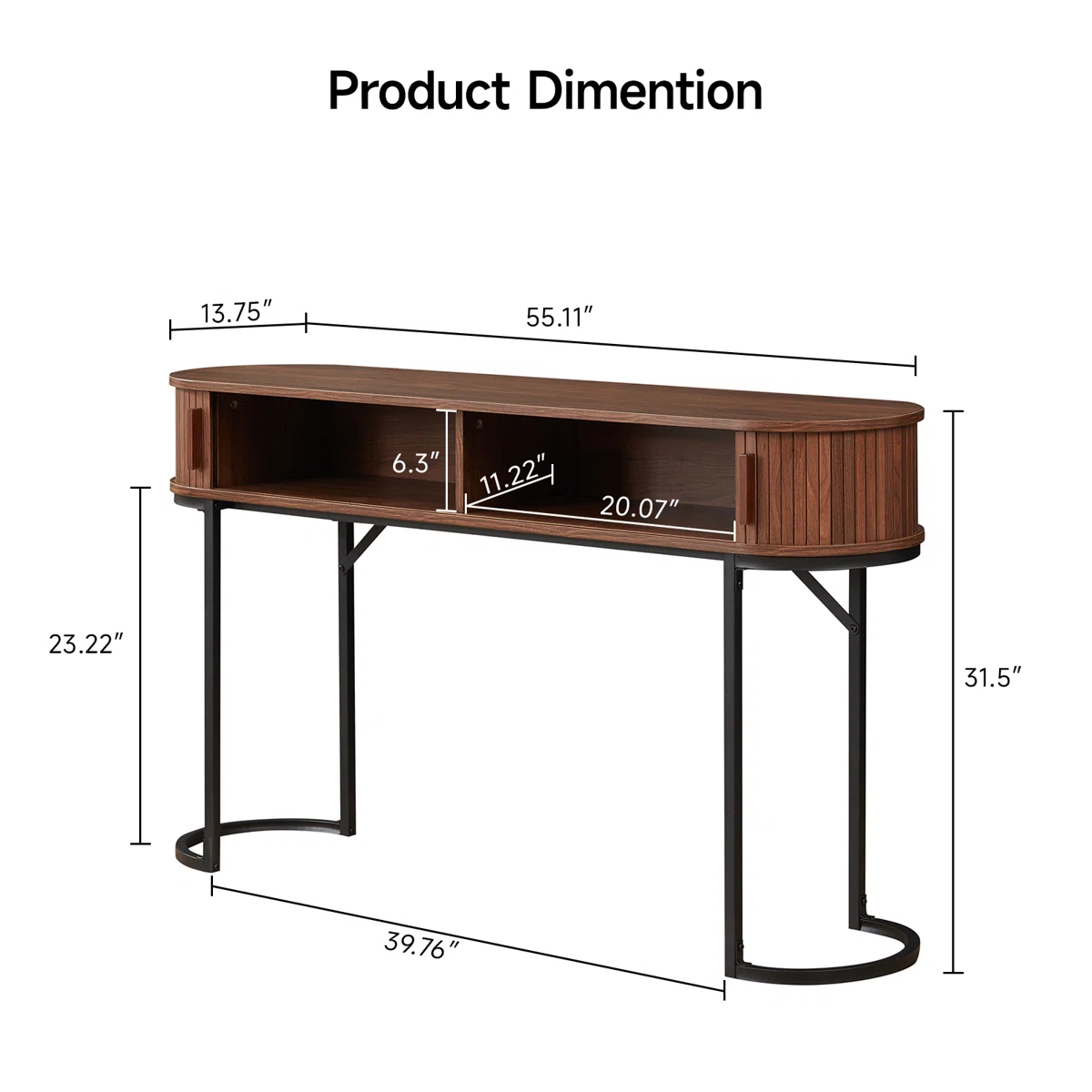 Anka Meja Konsol Rangka Besi Kombinasi Kayu Jati4