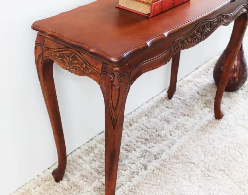ARVIN Meja Konsol Ukiran Klasik Modern Kayu Mahogany