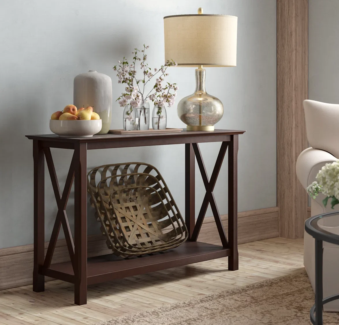 Alter Meja Konsol Minimalis Modern Kayu Jati Jepara