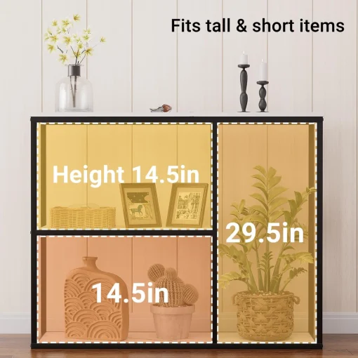 BEGGA Meja Konsol Minimalis Besi Plywood Minimalis