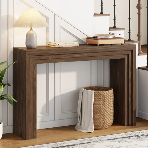 BENNI Meja Konsol Unik Modern Minimalis Kayu Jati