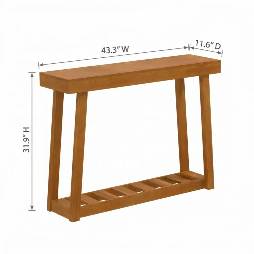 CAMHON Meja Konsol Kayu Jati Minimalis Modern