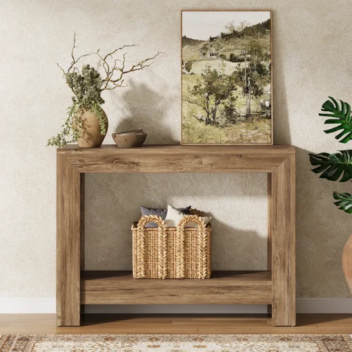 CELLO Meja Konsol Kayu Jati Solid Mininalis Modern